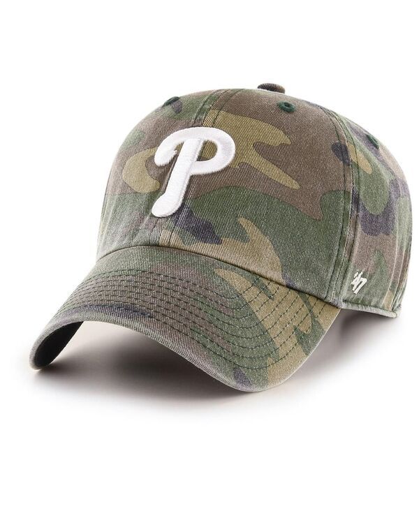 47 ブランド メンズ アクセサリー 帽子 47 Brand Mens Camo Philadelphia Phillies Clean Up Adjustable Hat Camo