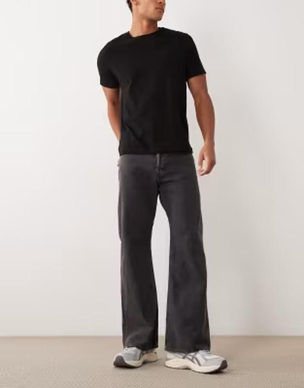 ジャック アンド ジョーンズ メンズ ボトムス デニムパンツ ジーンズ Jack Jones Toby flare jeans denim Black Denim ブラック