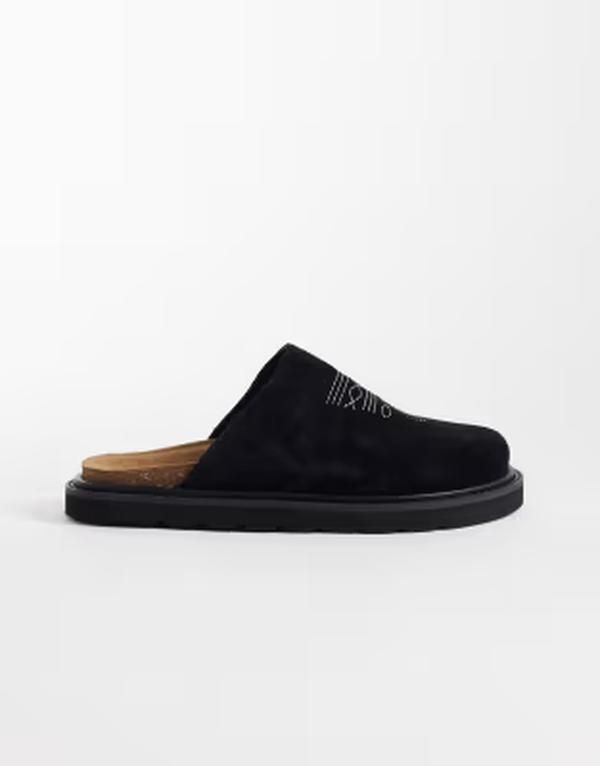 ウォークロンドン レディース シューズ サンダル スエード Walk London Holly western mulesuede Black suede ブラック
