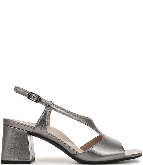 バイオニック レディース シューズ サンダル レザー ヒール Vionic Raqueleather Block Heel Dressandals Pewter ピューター