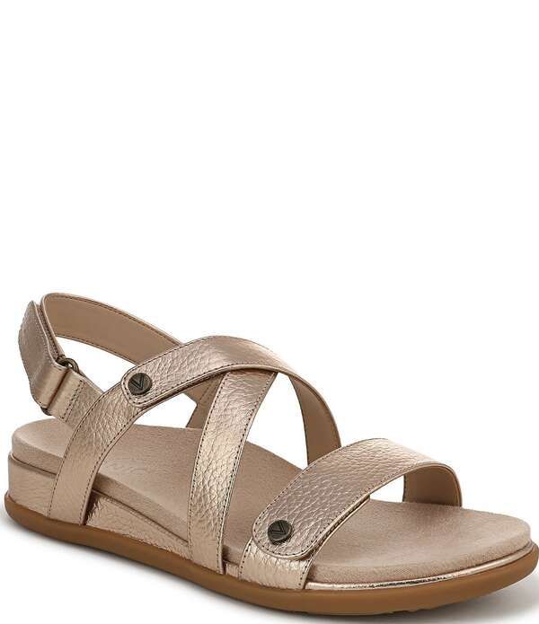 バイオニック レディース シューズ サンダル レザー Vionicypress Leather Sandals Bronze