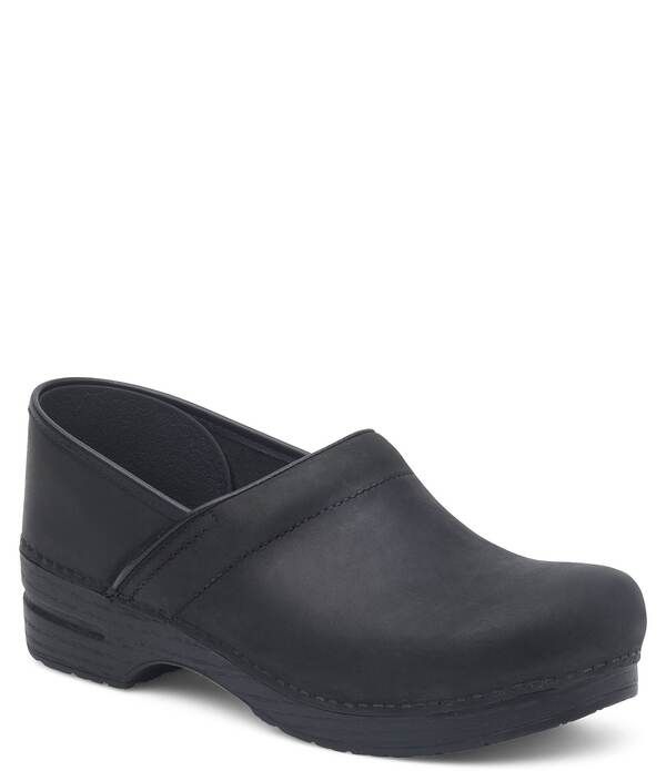 ダンスコ レディース シューズ サンダル レザー Dansko Professional Oiled Leather SlipOn Clogs Black ブラック