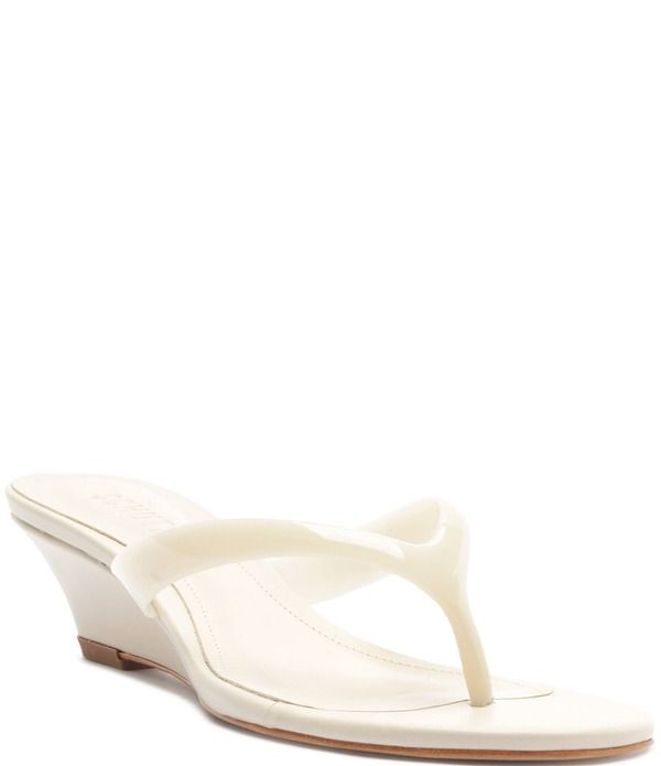 シュッツ レディース シューズ サンダル Schutz Roslyn Jelly Thong Wedge Slide Sandalsugar White ホワイト