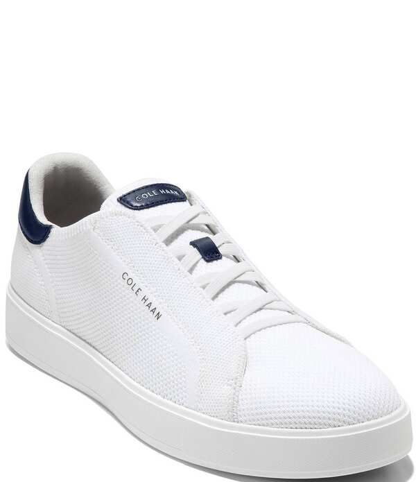 コールハーン メンズ シューズ スニーカー Cole Haan Mens GrandPro Luxe SlipOn Stitchlite Sneakers WhiteNavy BlazerWhite