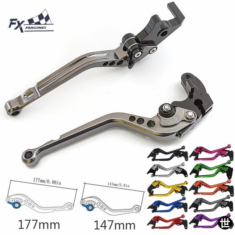 ヤマハ MT09 TRACER 900 GT 2021 - 23 用ショートロングブレーキクラッチレバーレバー