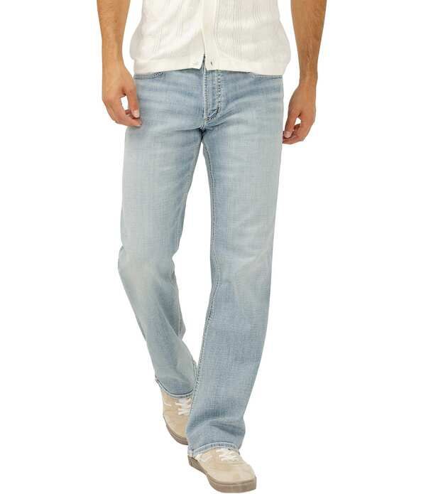 シルバー ジーンズ メンズ ボトムス デニムパンツ リラックスフィット ストレート Silver Jeans Co Zac Relaxed Fit Straight Leg Jeans Laguna
