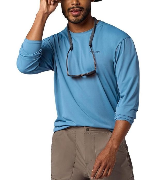 マーモット メンズ トップス シャツ Marmot AirExchange SolarShield Long Sleeve TShirt Summer Storm
