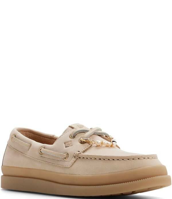スペリー レディース シューズ パンプス Sperry Womens AO 2Eye Mudguard Charm Ornamented Boat Shoes Opal
