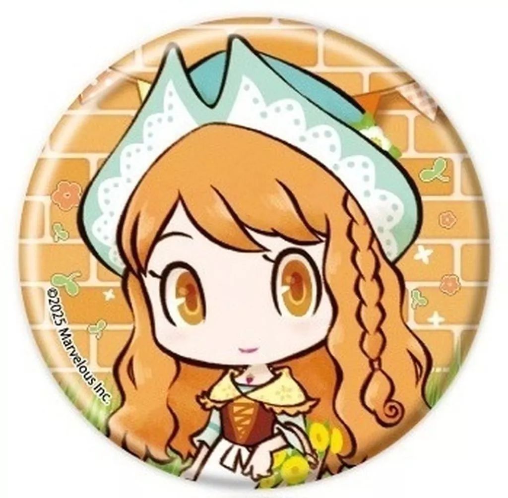【中古】バッジ・ビンズ シェルファ 「牧場物語 Let’s!風のグランドバザール 缶バッジ 02.公式イラスト」