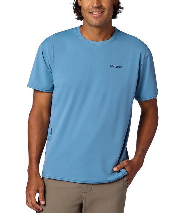 マーモット メンズ トップス シャツ Marmot AirExchange SolarShield Short Sleeve TShirt Summer Storm