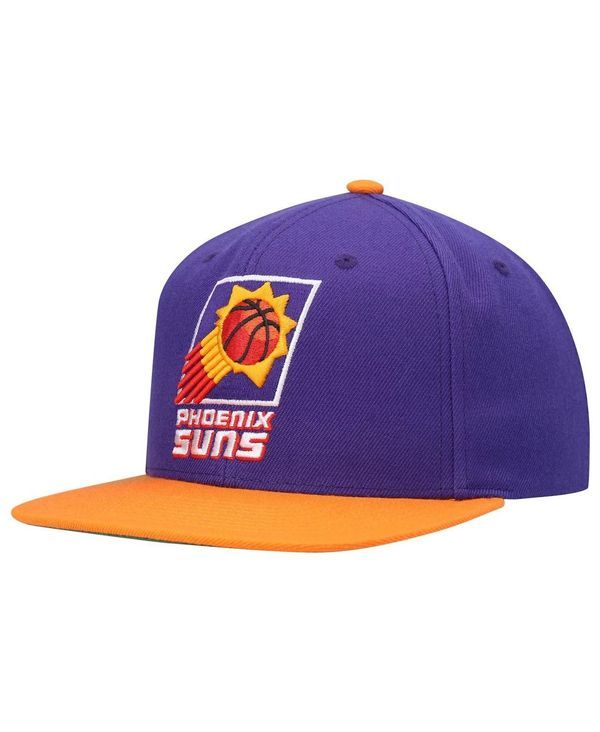 ミッチェルネス メンズ アクセサリー 帽子 Mitchell Ness Mens Purple Orange Phoenix Suns Hardwood Classics Team TwoTone 2