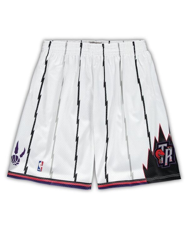 ミッチェルネス メンズ ボトムス ハーフパンツ・ショーツ トール ショートパンツ Mitchell Ness Mens Mitchell Ness White Toronto Raptors Big
