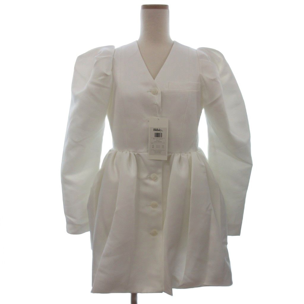 ビビィ Bibiy. DOROTHY PUFF DRESS ミニ ワンピース ジャケット ホワイト F