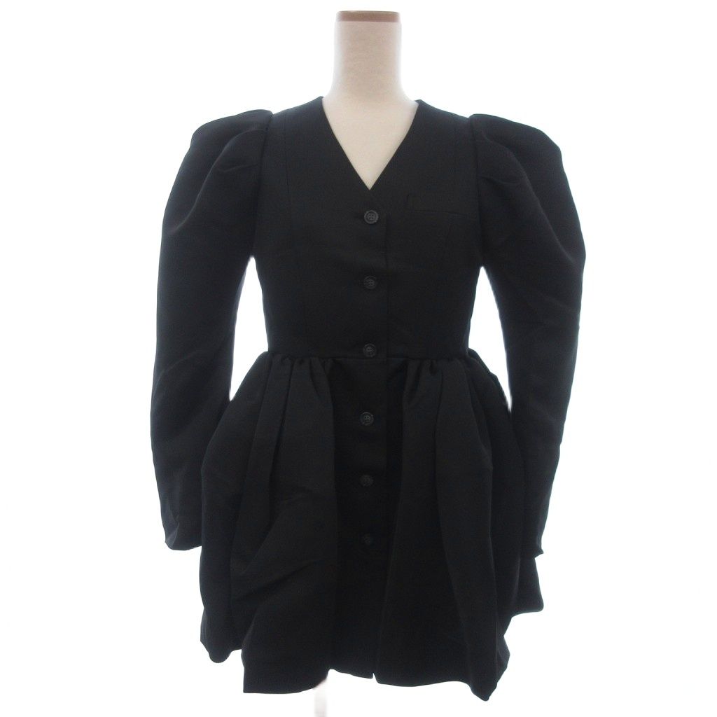 ビビィ Bibiy. DOROTHY PUFF DRESS ミニ ワンピース ジャケット 黒 ブラック F