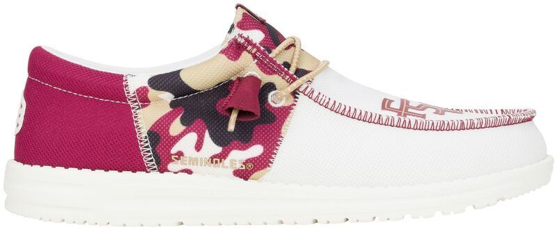 ヘイデュード メンズ シューズ スニーカー Hey Dude Mens Wally Tri FSU Shoes WhiteRed ホワイト