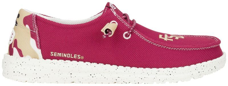 ヘイデュード レディース シューズ スニーカー Hey Dude Womens Wendy FSU Shoes WhiteRed ホワイト