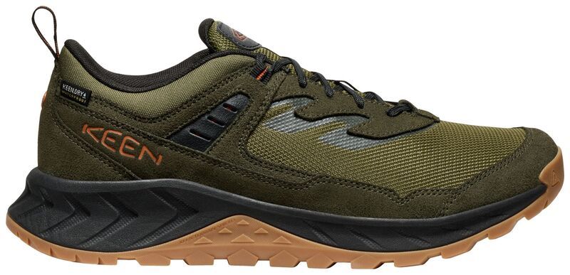 キーン メンズ シューズ スニーカー KEEN Mens Hightrail Waterproof Hiking Shoe Winter MossGold Flame ゴールド