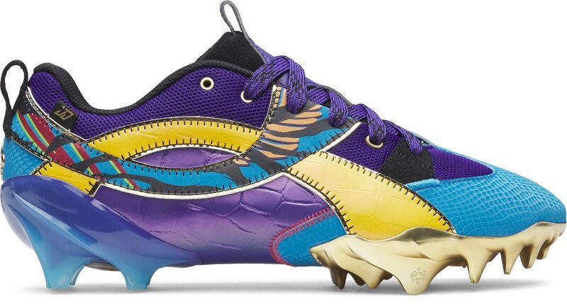 アンダーアーマー レディース シューズ スニーカー Under Armour Spotlight Icon Justin Jefferson Bayou King Football Cleats Pu