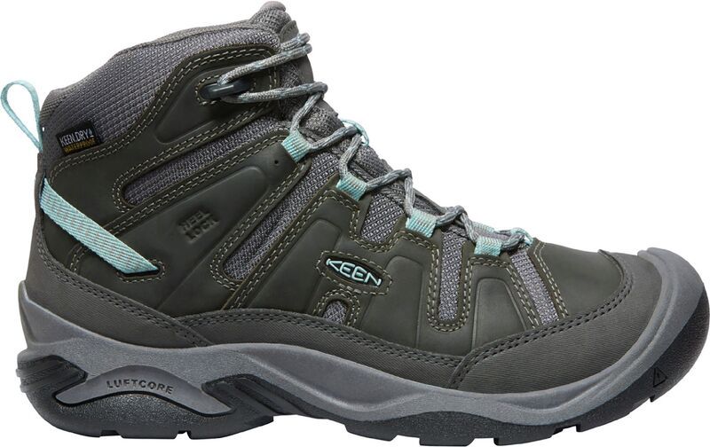 キーン レディース シューズ ブーツ・レインブーツ KEEN Womens Circadia Waterproof Bootsteel GreyBlue グレー