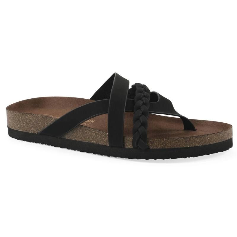 ホワイトマウンテン レディース シューズ サンダル White Mountain Halogen Womens Cushioned Footbed Slingback Sandals Black Nu