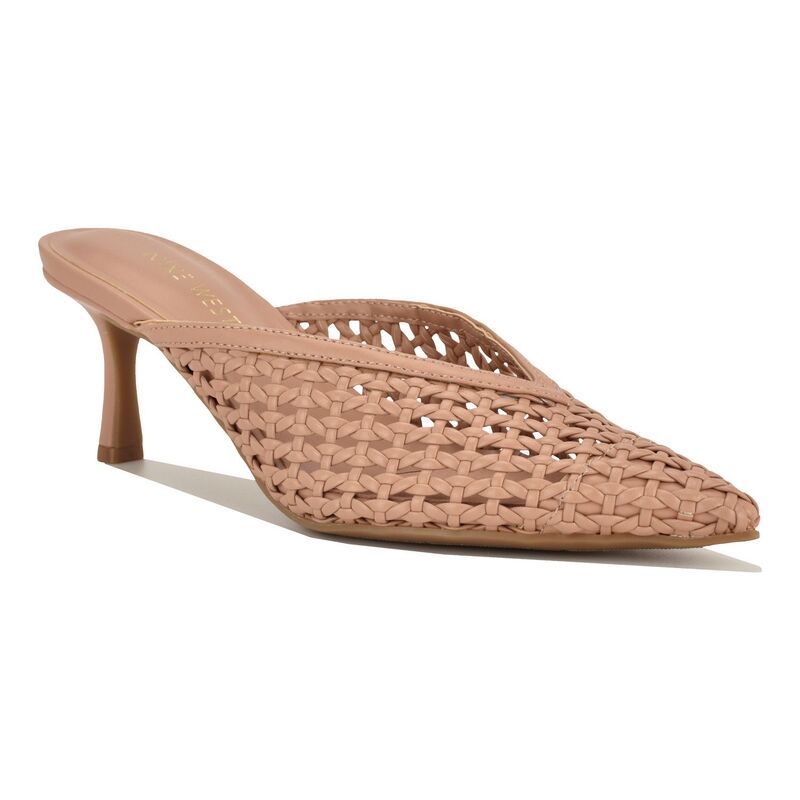 ナインウェスト レディース シューズ パンプス Nine West Amelli Womens Pointy Toe SlipOn Mule Dress Pumps Light Natural