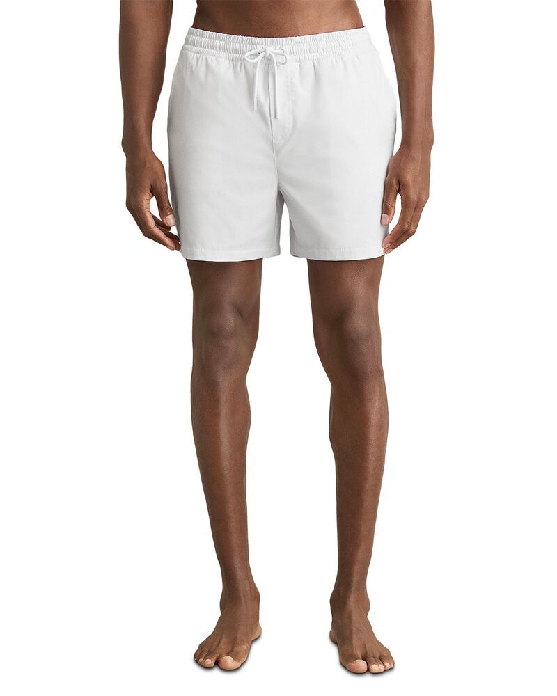 レイス メンズ 水着 ハーフパンツ・ショーツ ショートパンツ REISS Cliff Plain Drawstring 49 Swim Shorts White ホワイト