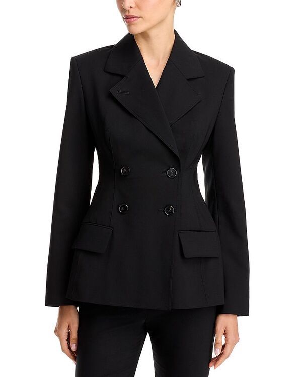 コー レディース アウター ジャケット・ブルゾン ブレザー CO Double Breasted Blazer Black ブラック