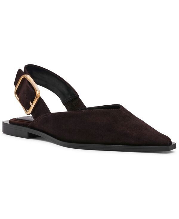スティーブ マデン レディース シューズ パンプス Steve Madden Womenshay Slingback PointedToe Flats Brown Suede ブラウン