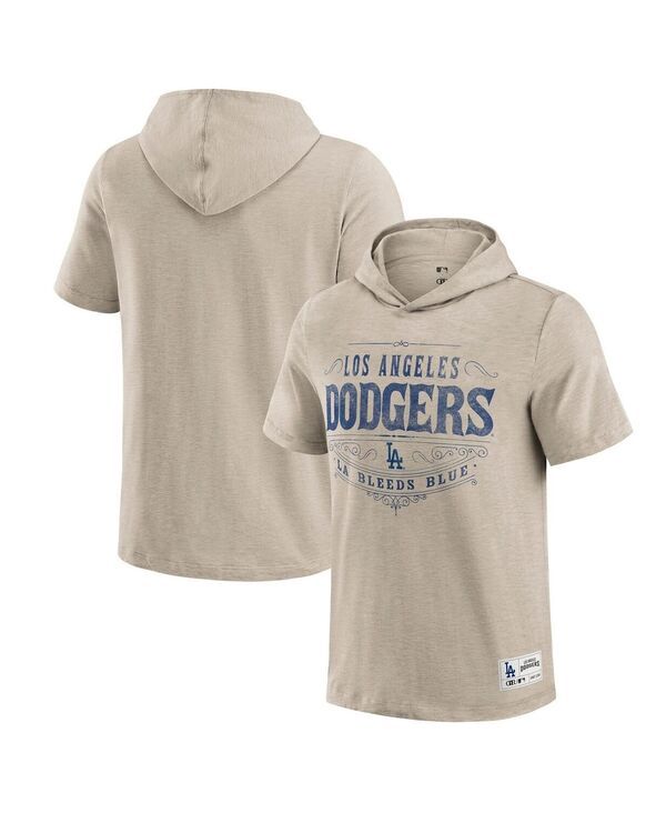 ファナティクス メンズ トップス Tシャツ Fanatics Mens Tan Los Angeles Dodgers Hooded TShirt Tan タン