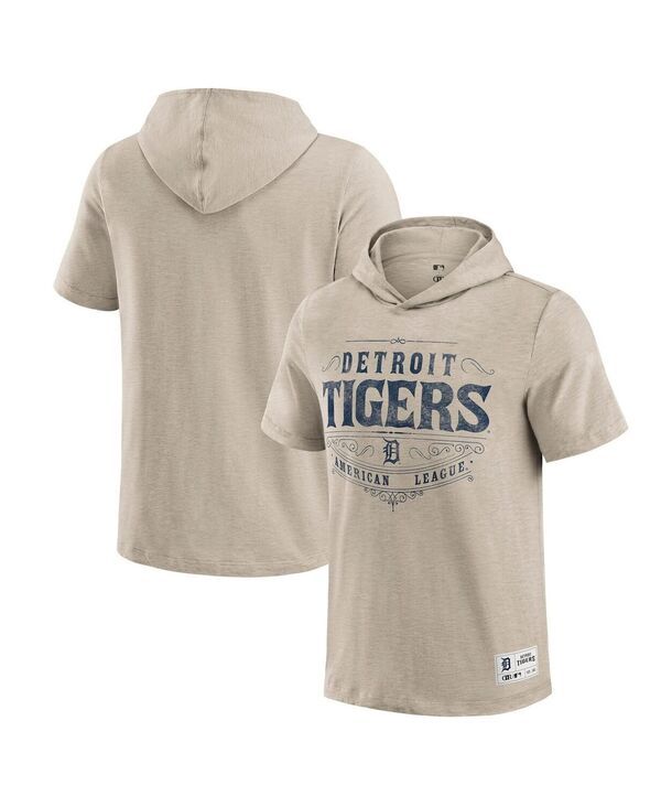 ファナティクス メンズ トップス Tシャツ Fanatics Mens Tan Detroitigers Hooded TShirtan タン