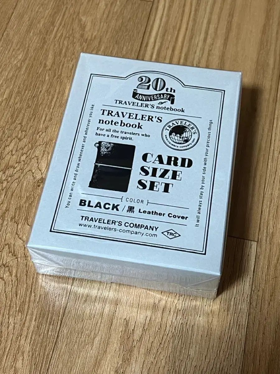 トラベラーズノート 20周年 カードサイズ ノート ブラック