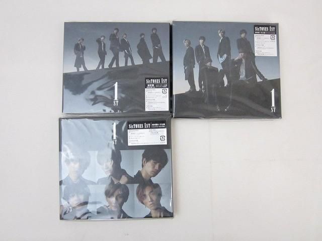 未開封 SixTONES 1ST 初回盤A:原石盤 初回盤B:音色盤 通常盤 CD DVD 3点 グッズセット