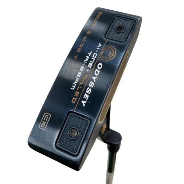 【中古】 オデッセイ Ai-ONE・MILLED TRI-BEAM DOUBLE WIDE T CS 34インチ パター PT STROKE LAB 90 スチール (フレックスその他) メンズ 男性用 右利き 右用 Cランク ゴルフクラブ