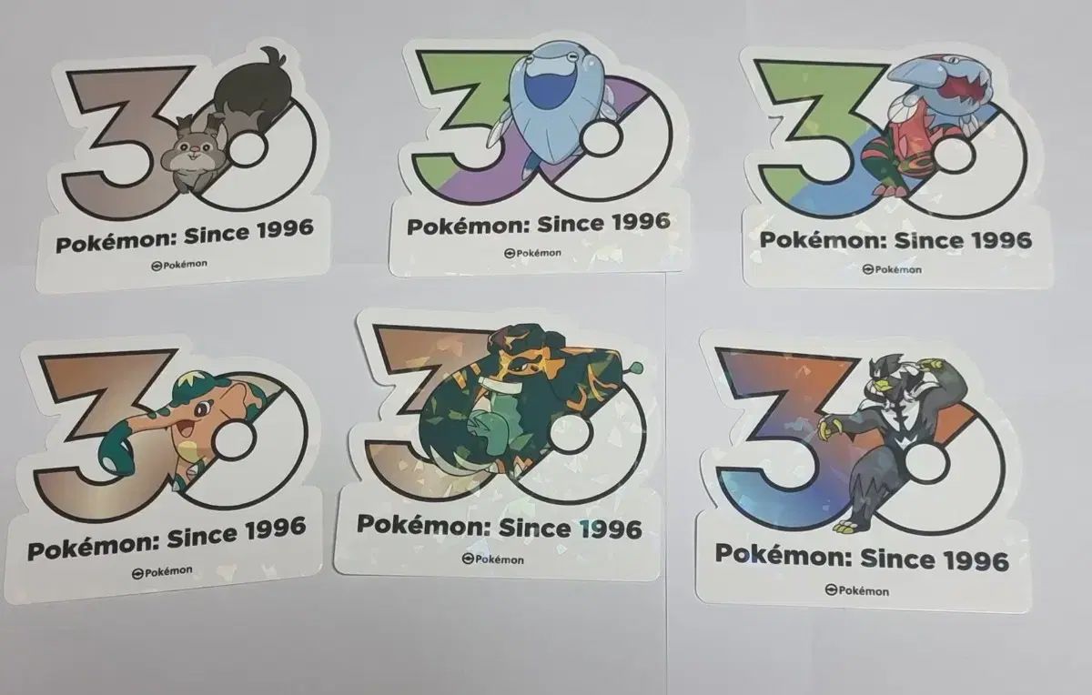 ポケモン 30周年 ステッカー ロゴステッカー 韓国限定 ポケモン30周年 