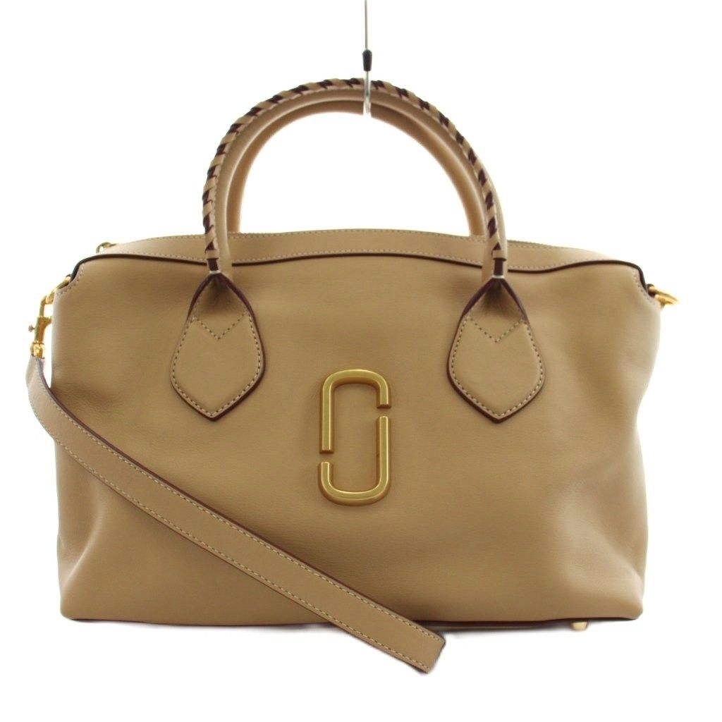マークジェイコブス MARC JACOBS ハンドバッグ ショルダーバッグ 2way レザー ベージュ /AN62