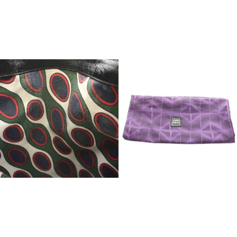 ジャマンピュエッシュ JAMIN PUECH トートバッグ レザー 黒 ブラック