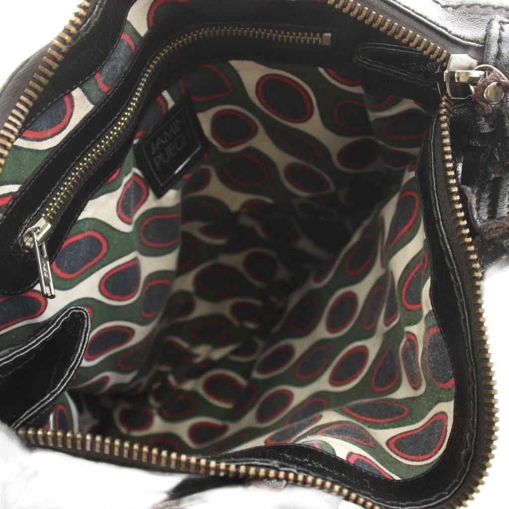 ジャマンピュエッシュ JAMIN PUECH トートバッグ レザー 黒 ブラック