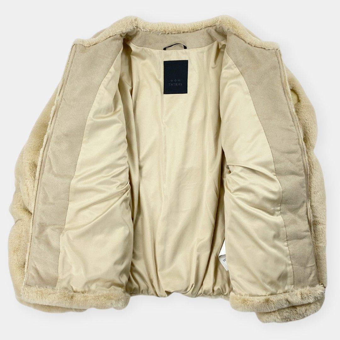 美品 TATRAS ILVA 25AW タトラス 別注 エコファー ノーカラー ブルゾン