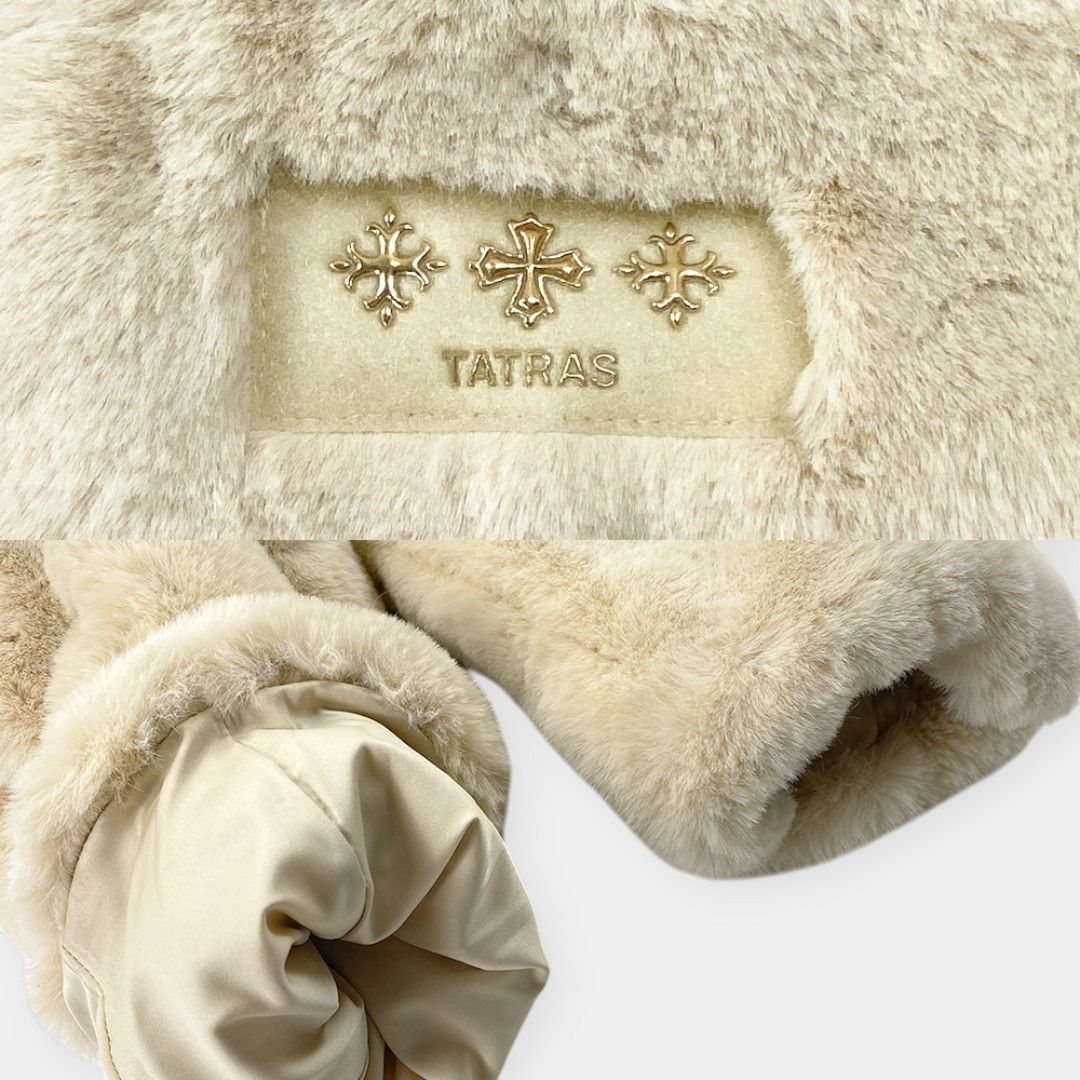 美品 TATRAS ILVA 25AW タトラス 別注 エコファー ノーカラー ブルゾン 