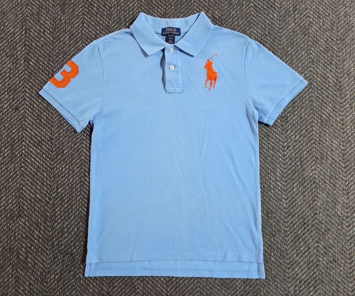 POLO RALPH LAUREN スカイブルー ビックポニー 半袖 カラーTシャツ