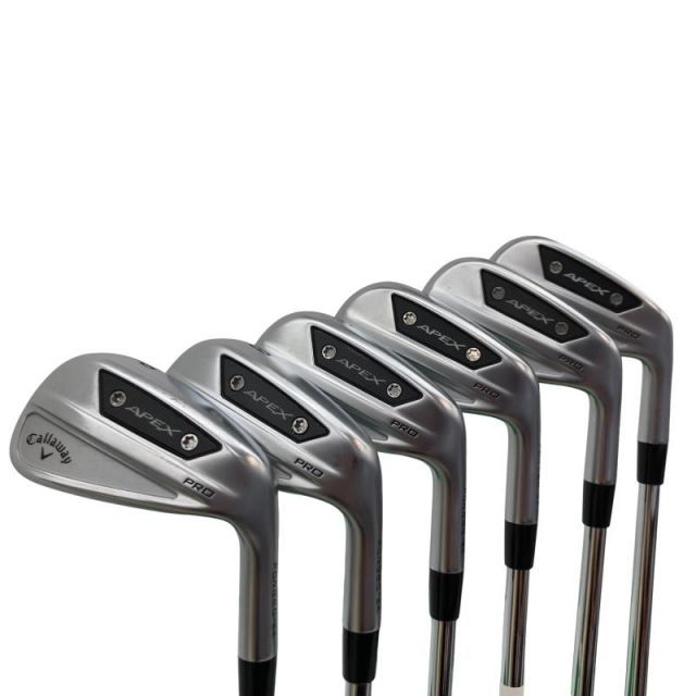 【中古】 キャロウェイ APEX PRO(2024) 6S アイアンセット IR Dynamic Gold MID 115 (フレックスS) メンズ 男性用 右利き 右用 Cランク ゴルフクラブ