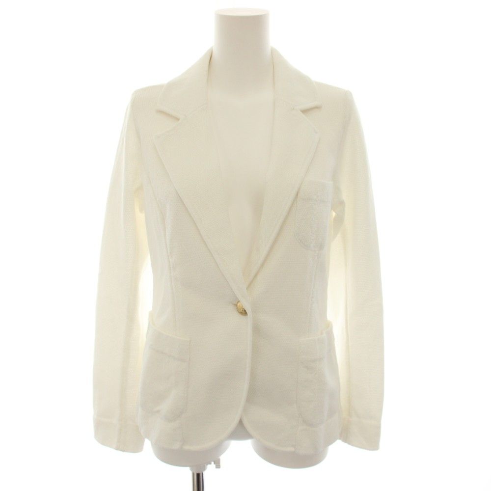 アルアバイル allureville 26SS カノコストレッチニットジャケット テーラードジャケット アウター 2 白 ホワイト 20261010060 /YT