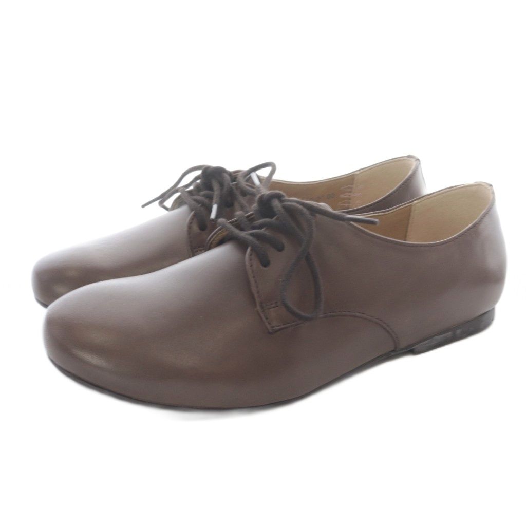 ビルケンシュトック BIRKENSTOCK Saunders レザーシューズ 24.5cm 茶色