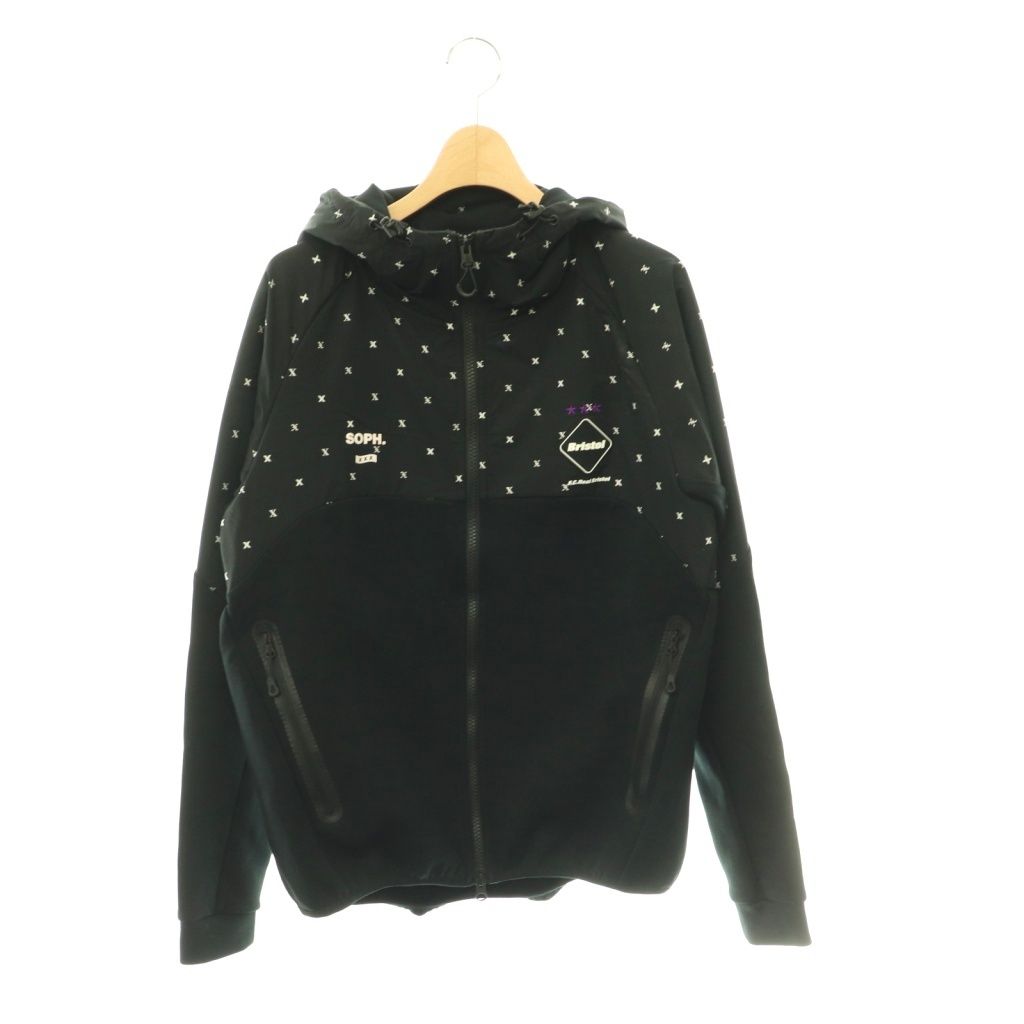 エフシーレアルブリストル F.C.Real Bristol FCRB ベンチレーションフーディー×GOD SELECTION XXX ■SH パーカー ラグランスリーブ S ブラック /SY ■OS