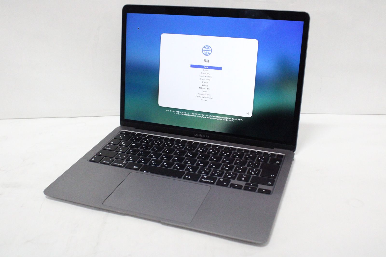 良品 Apple Macbook Air 8GB/256GB/M1 MGN63J/A 13インチ アップル PC ノートパソコン ITVSPTGF5460-D-J45-byebye