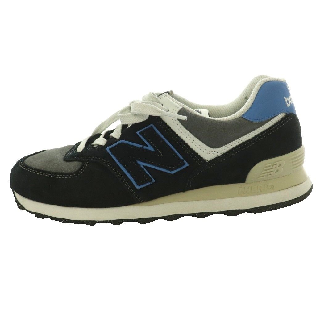 ニューバランス NEW BALANCE 574 スニーカー US8 26cm 黒 ブラック ライトブルー U574QRB /SS ■OS