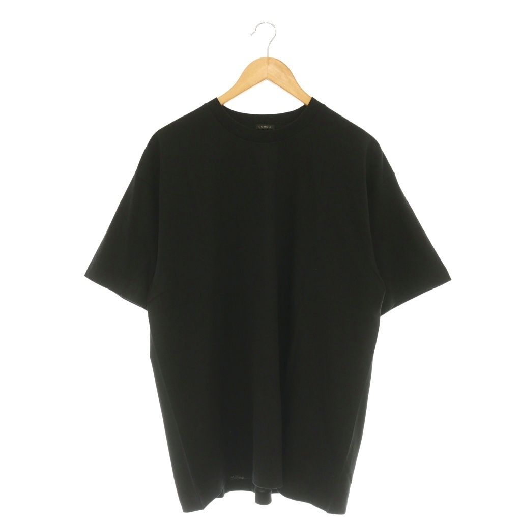 コモリ COMOLI Tシャツ カットソー ワンカラー 黒 ブラック D01-05014 /CX ■OS ■AD
