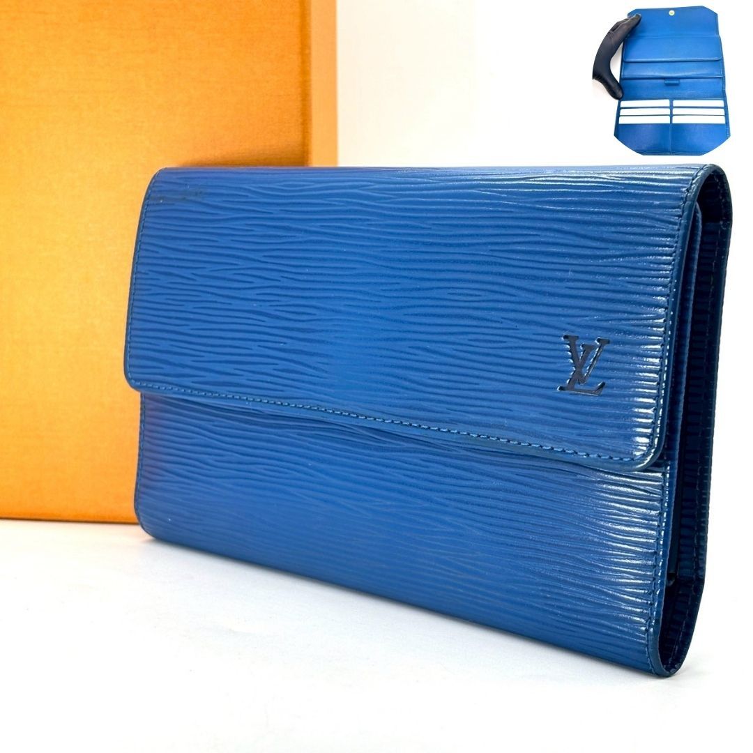 ヴィトンエピ 青 ビトン長財布 LOUIS VUITTON ルイ ヴィトン エピ