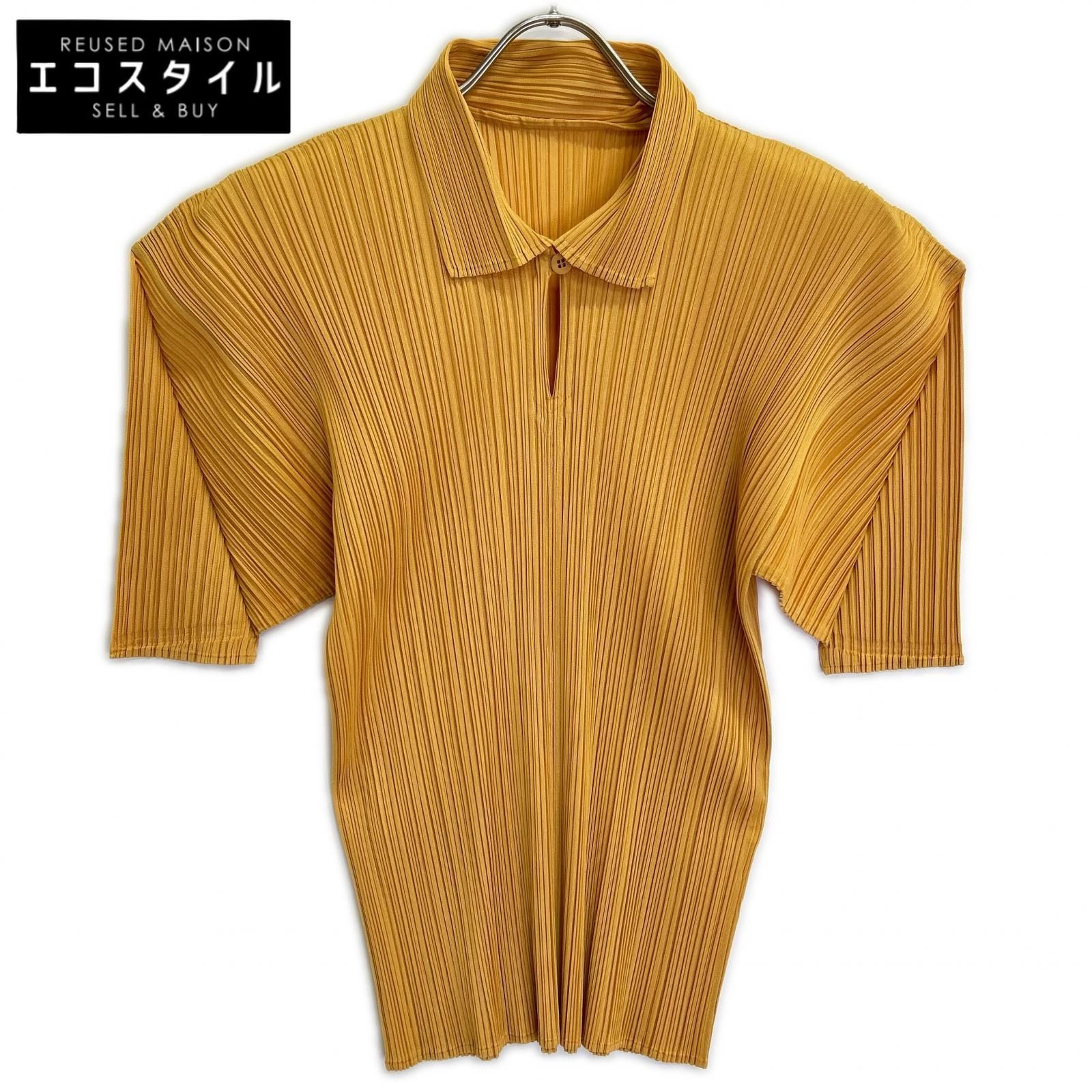 PLEATS PLEASE　プリーツプリーズ　【美品】PP91-JK075 プリーツ 半袖ポロシャツ　4