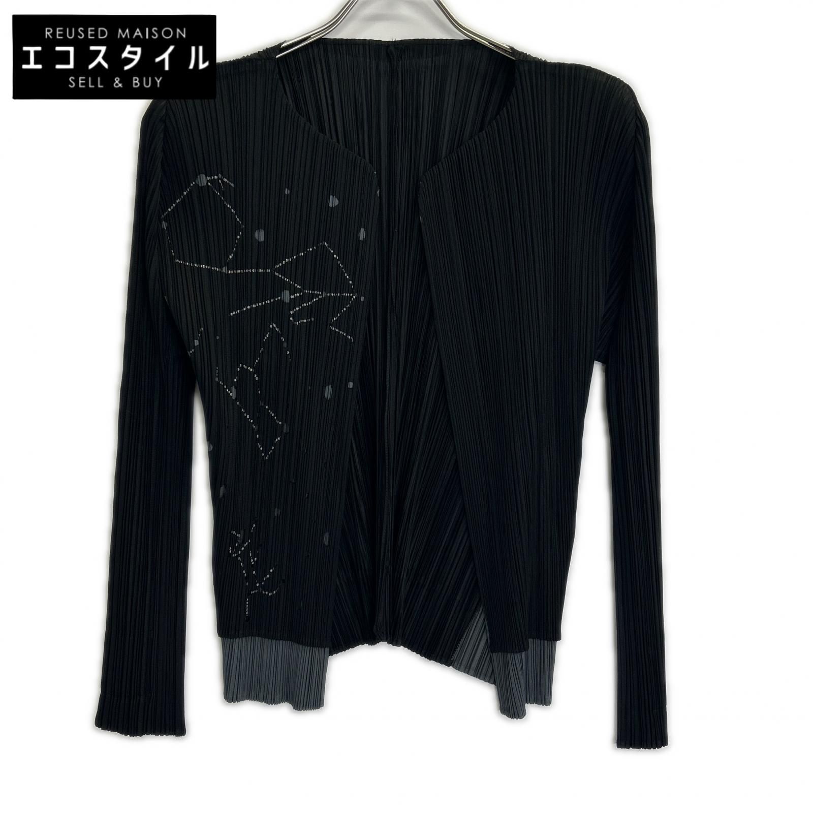 PLEATS PLEASE　プリーツプリーズ　【美品】PP61-JG524 プリーツ 星座カッティング レイヤード カーディガン　3